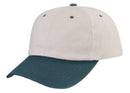Heavy Brushed Cotton Low Crown 6 Panel Baseball Hats Caps Solid Two Tone-Serve The Flag 18 image