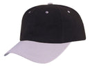 Heavy Brushed Cotton Low Crown 6 Panel Baseball Hats Caps Solid Two Tone-Serve The Flag 14 image