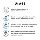 Amlife 5 Pack Face Mask Protective Covering Blue 3-Ply Layer Made in USA Imported Fabric-Serve The Flag 7 image