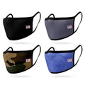 4 Pack Face Masks Comfort Fit Double Layer Washable Reusable Made in USA-Serve The Flag