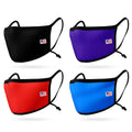 4 Pack Face Masks Adjustable Double Layer Washable Reusable Made in USA-Serve The Flag