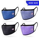 4 Pack Kids Size Face Masks Comfort Fit Double Layer Washable Reusable Made in USA-Serve The Flag 5 image