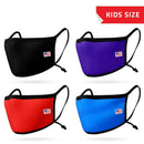 4 Pack Kids Size Face Masks Adjustable Double Layer Washable Reusable Made in USA-Serve The Flag 11 image