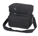 Insulated Lunch Box Cooler Bag 2 Compartments Beer Drink Water Strap Pockets 10inch-Serve The Flag 2 image