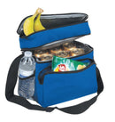 Insulated Lunch Box Cooler Bag 2 Compartments Beer Drink Water Strap Pockets 10inch-Serve The Flag 4 image
