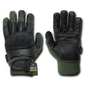 Kevlar / Leather Tactical Hard Knuckle Combat Patrol Gloves-Serve The Flag