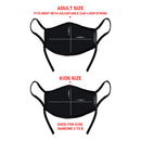 Casaba 4 Pack Face Masks Adult Kids Sizes Fun Cute Holiday Christmas Cotton Poly Adjustable Washable Reusable-Serve The Flag 3 image