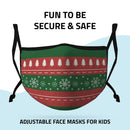 Casaba Face Masks Adult Kids Sizes Fun Cute Holiday Christmas Cotton Poly Adjustable Washable Reusable-Serve The Flag 15 image