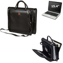 Laptop Bag Manhattan Brief Case Expandable Notebook Computer Leather Trim-Serve The Flag 1 image