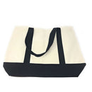 Large Shopping Grocery Bag Reusable Cotton Canvas Beach Tote Zippered 22inch X 16inch-Serve The Flag 5 image