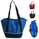 Large Big 18 x14inch Reusable Grocery Shopping Tote Bags Zippered Gym Sports School-Serve The Flag 2 image