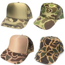 1 Dozen Camouflage Camo Hunting Baseball Trucker Foam Mesh Hats Caps Wholesale Lot Bulk-Serve The Flag 16 image