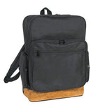 Large Leather Bottom School Work Backpack Bags Travel Office Multi Pockets 12 X 16inch-Serve The Flag 1 image
