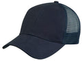 Light Weight Brushed Cotton Mesh Trucker Baseball Hats Caps Snap Closure-Serve The Flag