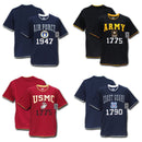 Military Air Force Army Marines USmc Coast Guard Pitch Double Layer Tee T-Shirts-Serve The Flag 2 image