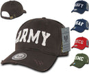 Military Army Marines Vintage Washed Cotton Polo Distressed Baseball Caps Hats-Serve The Flag 1 image