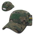 Military Tactical Army Hunting Camo Cotton Unconstructed Baseball Caps Hats-Serve The Flag