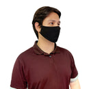 6 Pack Black Cotton Face Mask Cloth Masks for Mouth Nose Washable Reusable Double Layer Covering Adjustable Ear-Serve The Flag 4 image