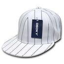 Decky Pin Striped Pinstriped Fitted Flat Bill Baseball Hats Caps-Serve The Flag 11 image