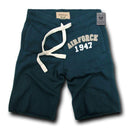 Rapid Dominance Brand US Army Air Force Navy Marines Military Logo Fleece Training Shorts-Serve The Flag 3 image