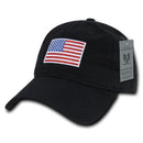 Patriotic USA American Flag Embroidered Relaxed Polo Baseball Dad Caps Hats-Serve The Flag 3 image