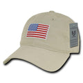 Patriotic USA American Flag Embroidered Relaxed Polo Baseball Dad Caps Hats-Serve The Flag