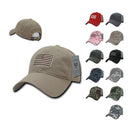 Patriotic USA American Team Tonal Flag Washed Cotton Polo Dad Caps Hats-Serve The Flag 2 image