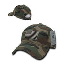 Patriotic USA American Team Tonal Flag Washed Cotton Polo Dad Caps Hats-Serve The Flag 37 image