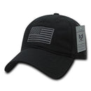 Patriotic USA American Team Tonal Flag Washed Cotton Polo Dad Caps Hats-Serve The Flag 3 image