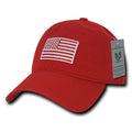 Patriotic USA American Team Tonal Flag Washed Cotton Polo Dad Caps Hats-Serve The Flag