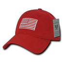 Patriotic USA American Team Tonal Flag Washed Cotton Polo Dad Caps Hats-Serve The Flag 6 image