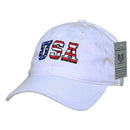 Patriotic USA Flag Embroidered Relaxed Cotton Polo Baseball Dad Caps Hats-Serve The Flag 10 image