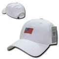 Patriotic USA Flag (Rubber) Structured Baseball Cotton Snapback Ball Caps Hats-Serve The Flag