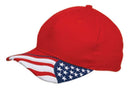 Patriotic USA US Flag Stars Racing 6 Panel Baseball Cotton Hats Caps-Serve The Flag 5 image