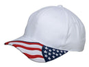 Patriotic USA US Flag Stars Racing 6 Panel Baseball Cotton Hats Caps-Serve The Flag 3 image