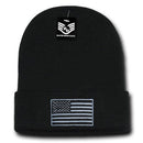 Patriotic USA Flag Thin Blue Line Knit Beanies Acrylic Winter Olympics Long Cuff-Serve The Flag 8 image