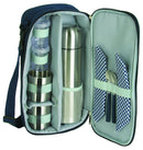 Picnic Coffee Travel Bag Set For Two Mugs Spoons Napkins Stainless Steel Thermos Vacuum Flask-Serve The Flag 2 image