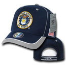 Piped Military Air Force Army Marines Navy USA Flag Patriotic Baseball Hats Caps-Serve The Flag 3 image