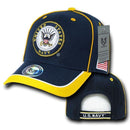 Piped Military Air Force Army Marines Navy USA Flag Patriotic Baseball Hats Caps-Serve The Flag 7 image
