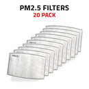PM 2.5 Activated Carbon Filters 5 Layer Replacement Filters for Face Mask Adults Kids-Serve The Flag 7 image
