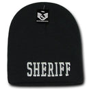 Police Fire Dept Security Border Patrol Sheriff Short Beanies Knit Caps Winter-Serve The Flag 7 image