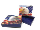 100 LOT Printed Designs Bifold Wallets In Gift Box Cash Card Id Slots Mens Womens Youth Wholesale-Serve The Flag 6 image