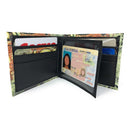 Printed Designs Bifold Wallets In Gift Box Cash Card Id Slots Mens Womens Youth-Serve The Flag 95 image