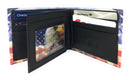 Printed Designs Bifold Wallets In Gift Box Cash Card Id Slots Mens Womens Youth-Serve The Flag 26 image