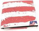 Printed Designs Bifold Wallets In Gift Box Cash Card Id Slots Mens Womens Youth-Serve The Flag 35 image