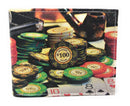 Printed Designs Bifold Wallets In Gift Box Cash Card Id Slots Mens Womens Youth-Serve The Flag 73 image
