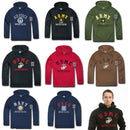 Pullover Hoodie Sweatshirt US Military Navy Air Force Army Marines Coast Guard-Serve The Flag 2 image