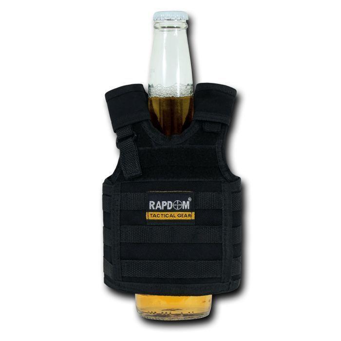 Rapdom USA American Flag Can Bottle Cooler Insulator Mini Vest Beer Soda Coyote