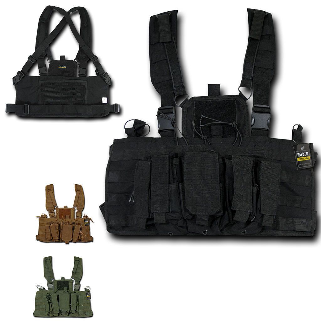 RAPDOM Heavy Duty Molle Webbing Rig Vest Military Army Law Enforcement