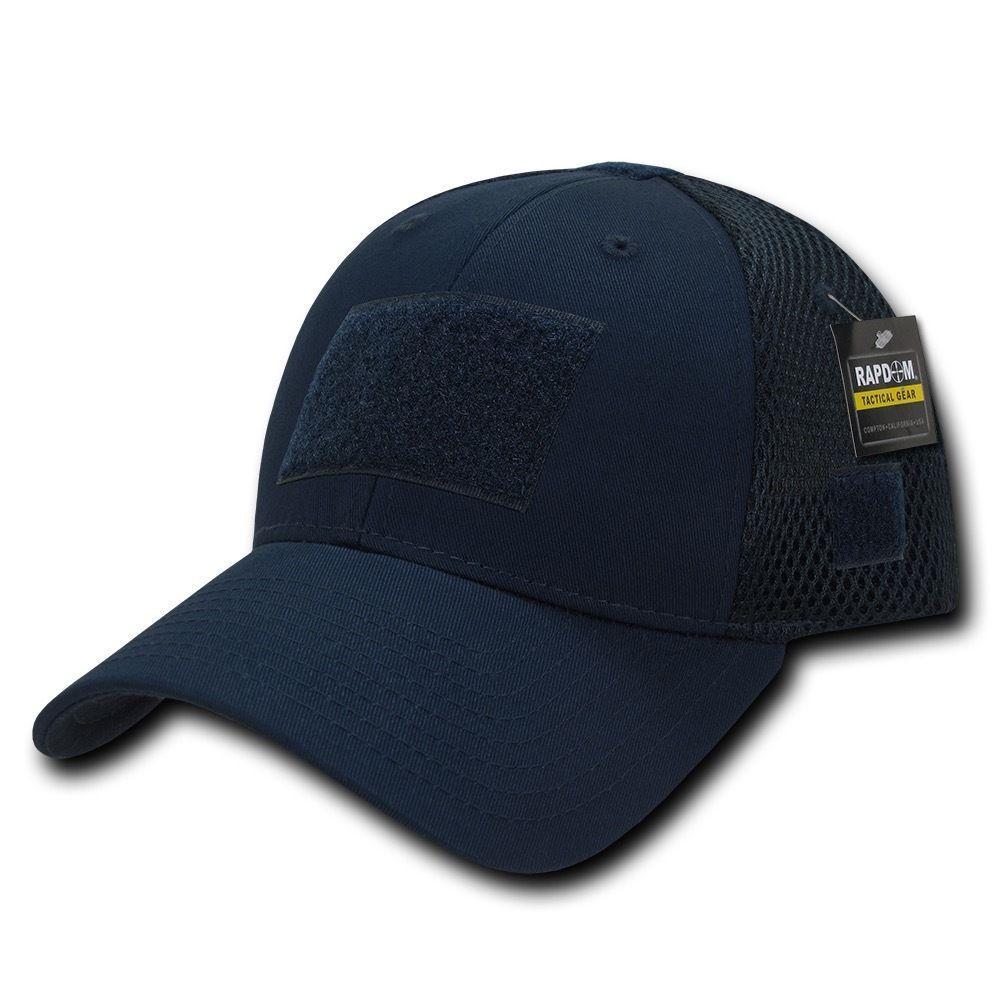 Rapdom Tactical Embroidered Patch Cap - Hook Back, US Flag & Law Enforcement Style